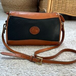Dooney & Bourke Classic All Weather Leather Saddle Crossbody Purse